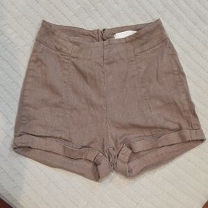 Urban Outfitters High Waist Brown Shorts